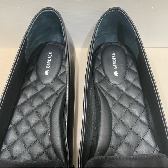 Birdies Blackbird Flats Women's Size 9.5 Black Quilted Licorice Leather - Picture 6 of 15